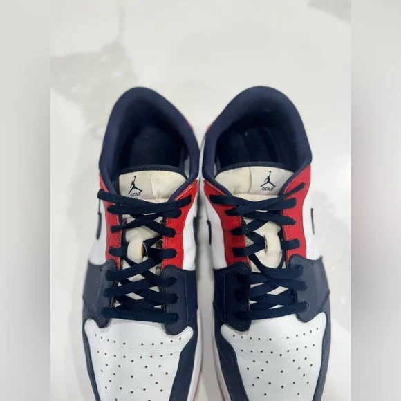 Air Jordan 1 Low Golf 'USA' Red White and Blue - Picture 9 of 10